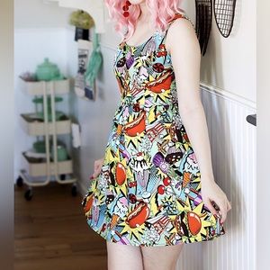 Retrolicious/ Folter Snack Attack Swing Dress 1X